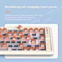 Gambar Gaming Keyboard GK65 Hotswap 3 Mode Wireless Mechanical keyboard - GK65-Putih susu dari KOORFLY.ID undefined 4 Tokopedia