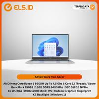 Gambar Advan Work Plus – Silver [Ryzen 5 6600H-16GB-SSD 512GB-W11] dari ELS.ID PURWOKERTO undefined 1 Tokopedia