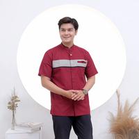 Gambar Ar-Rafi Koko Dewasa Lengan Pendek - Army, M dari NigosGallery undefined 5 Tokopedia