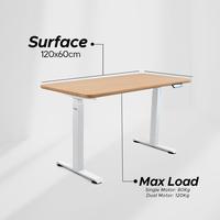 Gambar Neo Ergolift + Papan Meja 120cm - Electric Standing Adjustable Desk - Putih, Single Black dari NOIR GEAR OFFICIAL undefined 3 Tokopedia