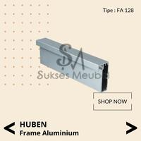 Gambar FA 128 - HUBEN 3 MTR / PROFIL ALUMINIUM / FRAME ALUMINIUM HUBEN FA 128 - Anodize, 300 CM X 1 dari Sukses Meubel undefined 1 Tokopedia