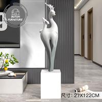 Gambar Alpaca Standing Ornament - Patung Hiasan Ruang Tamu Alpaca Deer dari ButuhFurniture.ID undefined 1 Tokopedia