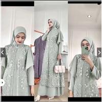 Gambar Gamis One Set Georgina Size L Xl Xxl Dress Iner Outer Baju Lebaran - milo, XXL dari ndonga undefined 1 Tokopedia