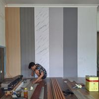 Gambar PVC Board Wall Panel PVC | WPC Wallboard Wallpanel WPC Dinding | D900 - LIS T dari Bazaar.Interior undefined 4 Tokopedia