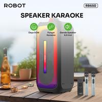 Gambar ROBOT Karaoke Speaker RB650 RGB Daya 50W Bluetooth 5.0 TF USB 3.5mm dari Mega Surya Computer_NEW undefined 1 Tokopedia