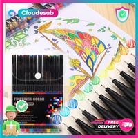 Gambar SET PENA PULPEN WARNA WARNI DRAWING PEN BOLPEN WARNA ART WATERCOLOR - 12 Color dari cloudesub.id undefined 1 Tokopedia