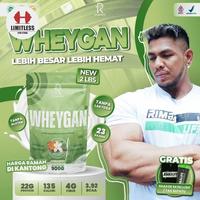 Gambar Rimbalife WHEYGAN Vegan Protein 2 lbs Plant Based Milk Vegetarian 2lb - Strawberry dari Limitless Gym Store Bali undefined 3 Tokopedia
