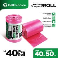 Gambar Kantong Plastik Sampah Gulung Trash Bag Red 40X50 Kresek Sampah Tebal dari Delkochoice Indonesia undefined 1 Tokopedia