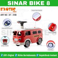 Gambar Mainan Mobil Dorong Anak Mini Bus EXOTIC ET 3108 Ride On Musik - Green dari Toko Sepeda Sinar Bike 8 undefined 5 Tokopedia
