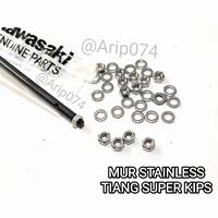Gambar MUR TIANG SUPER KIPS NINJA R RR SS MUR STAINLESS SUPERKIPS NINJA 2 TAK - Mur Kips + Ring dari Arip 074 undefined 5 Tokopedia