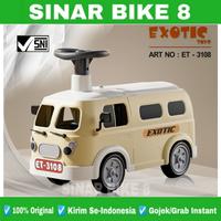 Gambar Mainan Mobil Dorong Anak Mini Bus EXOTIC ET 3108 Ride On Musik - Green dari Toko Sepeda Sinar Bike 8 undefined 4 Tokopedia
