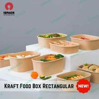 Gambar FOOD BOX BROWN KRAFT RECTANGULAR  650 ML dari Ispack undefined 3 Tokopedia
