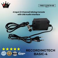 Gambar Recording Tech Basic-4 Basic4 Mixer 2 Channel 4 Input USB Soundcard dari Liman Jaya Audio undefined 3 Tokopedia