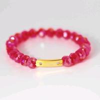 Gambar Gelang Kristal Custom Nama / Inisial Perhiasan Emas ( 6 K ) - Plat Cstm Nama, Batu Hitam dari Toko Emas Gadjah - Sejak 1918 undefined 2 Tokopedia
