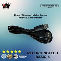 Gambar Recording Tech Basic-4 Basic4 Mixer 2 Channel 4 Input USB Soundcard dari Liman Jaya Audio undefined 4 Tokopedia