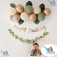 Gambar Paket Dekorasi Hiasan Balon Ulang Tahun Happy Birthday Dinosaurus Retro - Dino dari REAW STORE undefined 2 Tokopedia