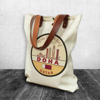 Gambar [NEOBags] Tote bag Canvas Oleh oleh Qatar | Tote bag Souvenir Qatar - ART 1 dari HD CUSTOM undefined 2 Tokopedia
