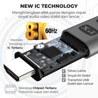 Gambar PX MHA-8K60 USB Type C to HDMI Converter Kabel MHL HP to TV 8K 2M dari memorimurah undefined 5 Tokopedia