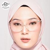 Gambar Cat Eye Glasses Premium Frame Kacamata Cateye Fashion Pink Clear Gloss - Hitam, Photochromic dari Dunia Baroe Eyewear undefined 2 Tokopedia