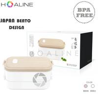 Gambar Ada READY Bento lunchbox stackable stainless steel 304 model kayu - tutupnya saja dari Almond wrap undefined 3 Tokopedia