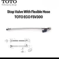 Gambar TOTO ECO FSV 300 STOP VALVE WITH FLEXSIBLE HOSE 30 +CM dari Makmur Berkat undefined 1 Tokopedia