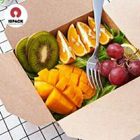 Gambar BROWN PAPER FOOD BOX KRAFT LUNCH BOX 55oz dari Ispack undefined 4 Tokopedia