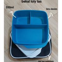 Gambar Ada ORIGINAL TUPPERWARE BEKAL LOLY + TAS - ungu full tas dari Almond wrap undefined 5 Tokopedia