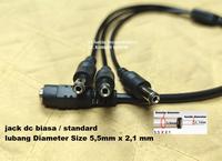Gambar Kabel Power Jack DC kabel cabang 3 spliter 1 to 3 adaptor cctv LED input Female inlet Male Output jak biasa standard 5,5 x 2,1 mm konektor terminal kabel Connector socket aksesoris AUDIO VIDEO dari s3.satria secure safe undefined 3 Tokopedia