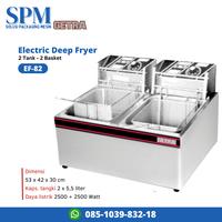 Gambar Deep Fryer Gas 2 Tank Electric Deep Fryer Getra E-82 / EF 82 / EF82 - + PETI KAYU dari SPM-SolusiPackagingMesin undefined 1 Tokopedia