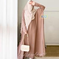 Gambar (BISA COD) AMIRA ABAYA KAFTAN KRINGKEL / ABAYA POLOS BATWING/ KAFTAN - NAVY, XL dari Reysun1 undefined 1 Tokopedia