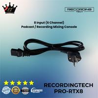 Gambar Recording Tech PRO-RTX8 Mixer 6 Channel 8 Input USB Soundcard Podcast dari Liman Jaya Audio undefined 4 Tokopedia