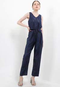 Gambar LLACES Clothing - Jumpsuit Wanita - Peppermint Jumpsuit - Navy - S dari LLACES Clothing undefined 5 Tokopedia