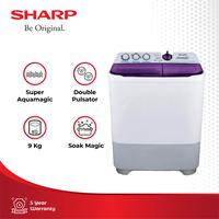 Gambar SHARP | ES-T95CR-PK/VK/BK Mesin Cuci 2 tabung Super Aquamagic dari SHARP OFFICIAL STORE PADANG undefined 1 Tokopedia