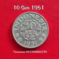Gambar Uang Kuno Lama Jadul Koin 10 Sen tahun 1951 UNC dari timurmas shop undefined 1 Tokopedia