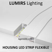 Gambar LUMIRS Kap Housing FLEXIBLE Lampu LED Strip Rel Bar Cover Silicon Susu - 12x10mm dari AgenLED undefined 1 Tokopedia