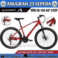 Gambar Sepeda Gunung Element MTB ALTON XC 100 21 Speed Ukuran 26 Inch - Black dari Anugrah 23 sepeda undefined 3 Tokopedia