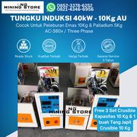 Gambar DAPUR INDUKSI / TUNGKU INDUKSI PELEBURAN 40kW - 10Kg AU dari ONG Mining Store undefined 4 Tokopedia