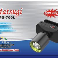 Gambar Senter Kepala LED Zoom Super Terang Headlamp Matsugi MG-700 L 50 Watt dari rumamurah undefined 2 Tokopedia