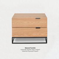 Gambar meja nakas side table veneer kayu 50x50x50cm dari CAHAYA VENEER undefined 3 Tokopedia