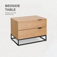 Gambar meja nakas side table veneer kayu 50x50x50cm dari CAHAYA VENEER undefined 1 Tokopedia