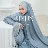 Gambar Telekung Ainun Motif Kazami Store - Mukena Printing Silk Free Sajadah - Dark Truffle dari Denaf Outfit undefined 4 Tokopedia