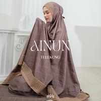 Gambar Telekung Ainun Motif Kazami Store - Mukena Printing Silk Free Sajadah - Dark Truffle dari Denaf Outfit undefined 1 Tokopedia