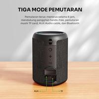 Gambar ROBOT RB120 Wireless Bluetooth Speaker RGB Waterproof IPX4 TWS 5.3 - Hitam dari QUEEN id Official undefined 5 Tokopedia