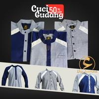 Gambar Cuci Gudang Baju Koko Pria The Hamza Lengan Panjang - Abu-abu, M dari CV HAMZA INSAN MANDIRI undefined 1 Tokopedia