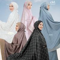 Gambar Telekung Ainun Motif Kazami Store - Mukena Printing Silk Free Sajadah - Dark Truffle dari Denaf Outfit undefined 5 Tokopedia