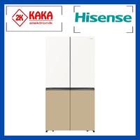 Gambar HISENSE RQ788N4IWKUS KULKAS SIDE BY SIDE  4 GLASS DOOR 670L INVERTER dari KAKA ELEKTRONIK undefined 2 Tokopedia