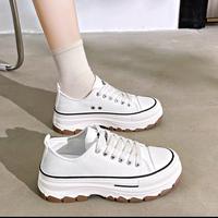 Gambar Sepatu Sneakers Kanvas Wanita Hitam & Putih  Sz 27-41 Tinggi Sol 4,5cm dari Hanan Bags & Shoes Reborn undefined 1 Tokopedia