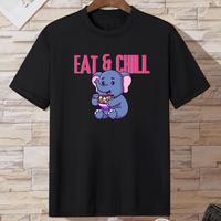 Gambar KAOS DISTRO PREMIUM CHILL N EAT SABLON DTF COTTON COMBED24S KNITTO - Biru Muda, M dari Topclothingsemarang undefined 1 Tokopedia
