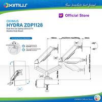 Gambar Bracket Monitor TV 19-34inch OXIMUS HYDRA ZDP1128 Dual Monitor dari Techno Computer Bali undefined 4 Tokopedia
