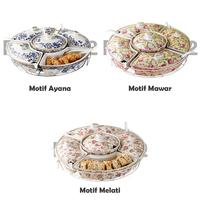 Gambar Prasmanan Keramik Tempat Wadah Saji Makan dengan Rak Putar Aneka Motif - Magnolia dari Re Shop2 undefined 4 Tokopedia